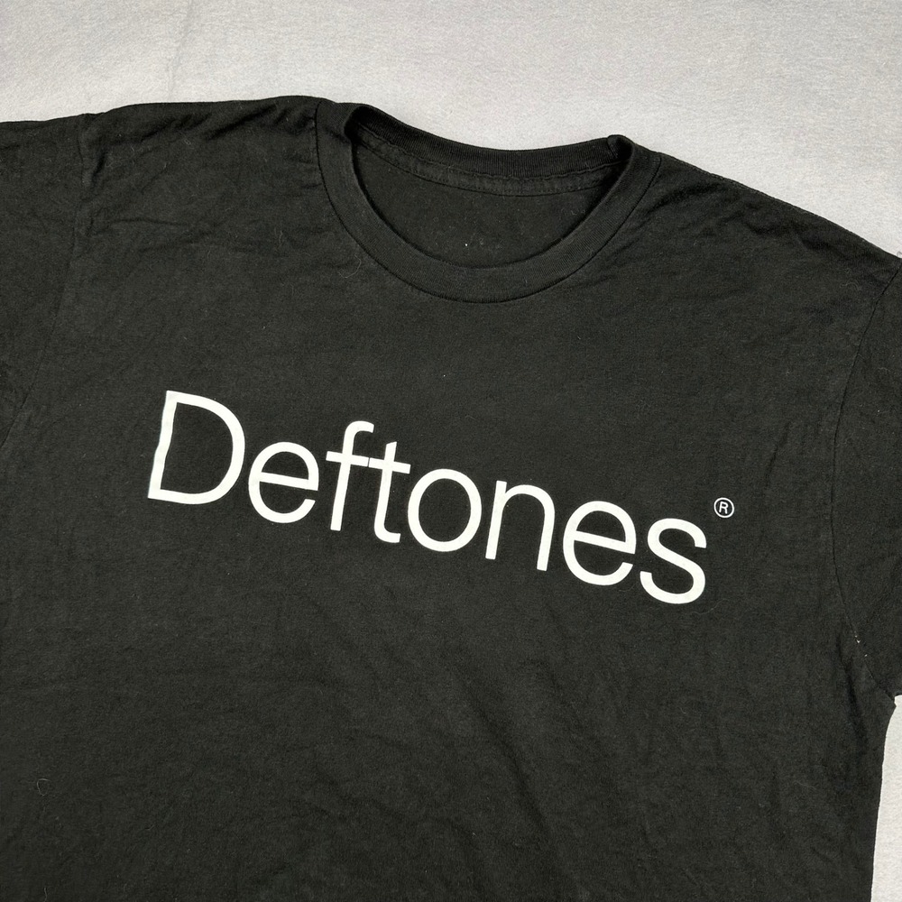 Deftones Ohms Band T-Shirt Mens Large Black Graphic Tee Short Sleeve Alternative
